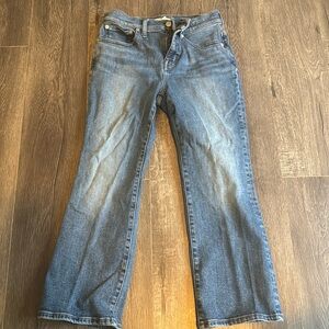Madewell kick out crop jeans size 27 petite